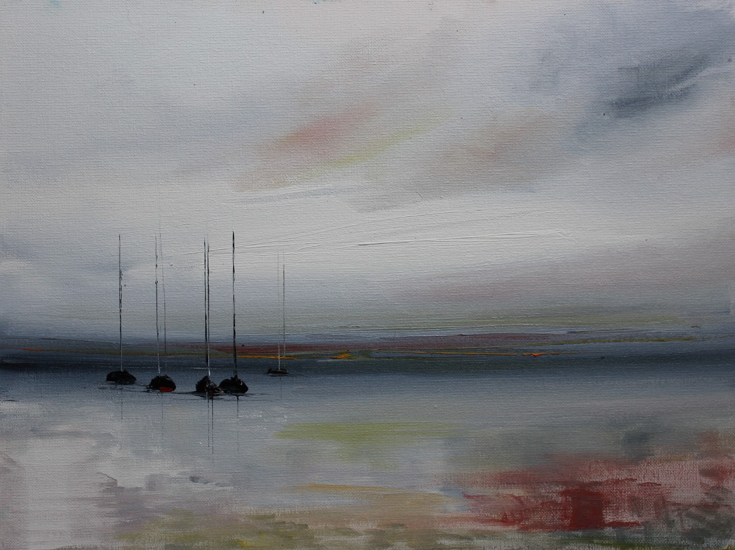 'Yachts in Winter Light' by artist Rosanne Barr